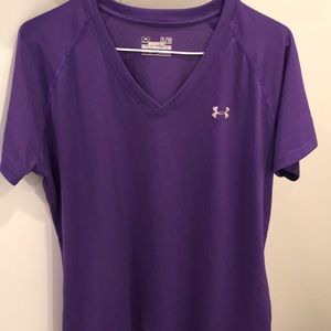 Women's Under Armour Purple V-Neck